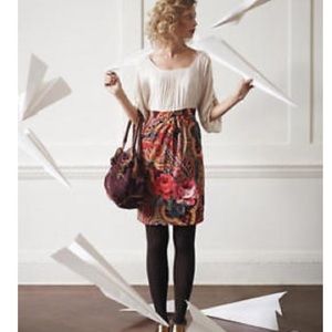 Edme & Esyllte cream and corduroy print dress